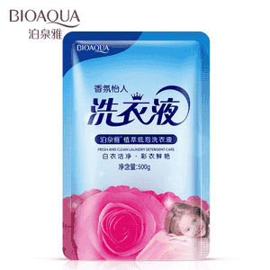 BIOAQUA tegmilleri aýyryjy we arassalaýjy kir ýuwujy serişde.