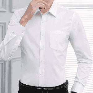 Oglanlar üçin klassik ak köýnek.