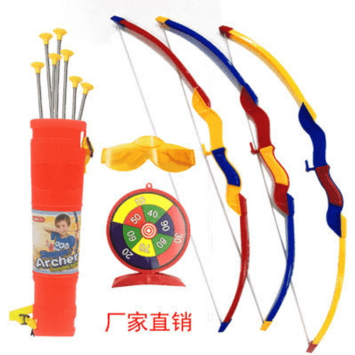 Çagalar üçin niýetlenen ýaý we ok oýnawaçlary 