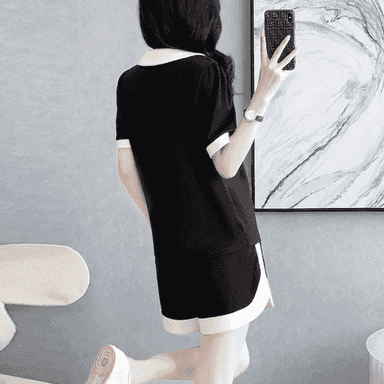 Gyzlar üçin niýetlenen komplekt kofta+şortik